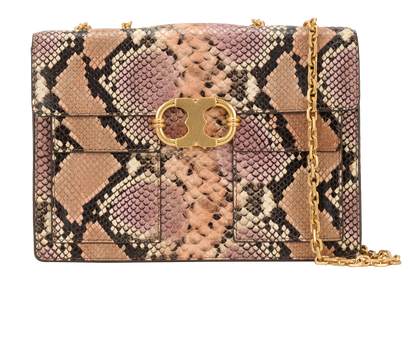 Gemini Link Shoulder Bag, &pound;150, Handbags, Pink, Leather, Front view